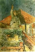 Carl Larsson forfattaren-skalden oil painting on canvas